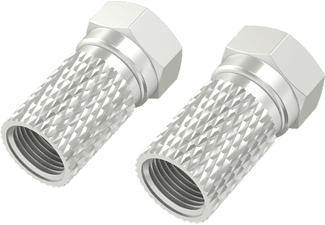 HAMA 00205208 - F-Stecker (Silber)