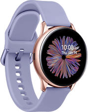 SAMSUNG Galaxy Watch Active2 BT 40mm - Smartwatch (20 mm, Silikon, Roségold/Violett)