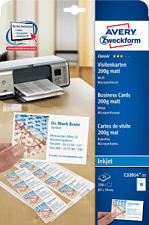 ZWECKFORM Cartes de visite Superior, 54 x 85 mm, 100 cartes -