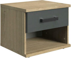 wogibtswas.at - Nachtkästchen in Graphitfarben, Eichefarben € 44,91