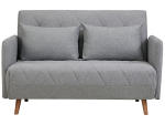 Bettsofa VARDO Stoff hellgrau 132x90x81cm