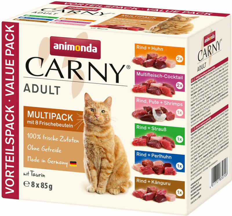 Cat Adult, Multipack, 8x85g, Portionsbeutel