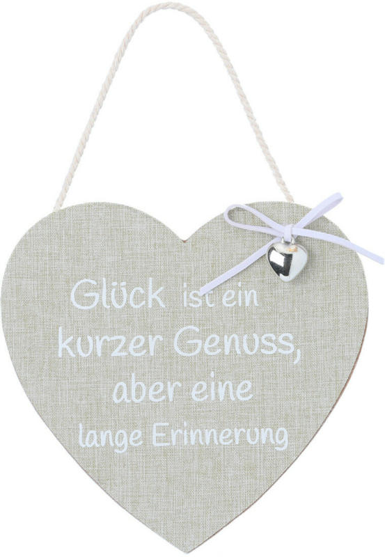 Deko-Hänger Herz mit Spruch (Nur online)