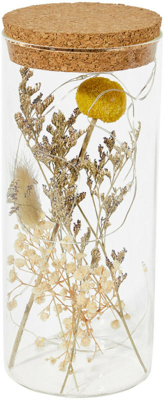 LED-Leuchte mit Trockenblumen (Nur online)