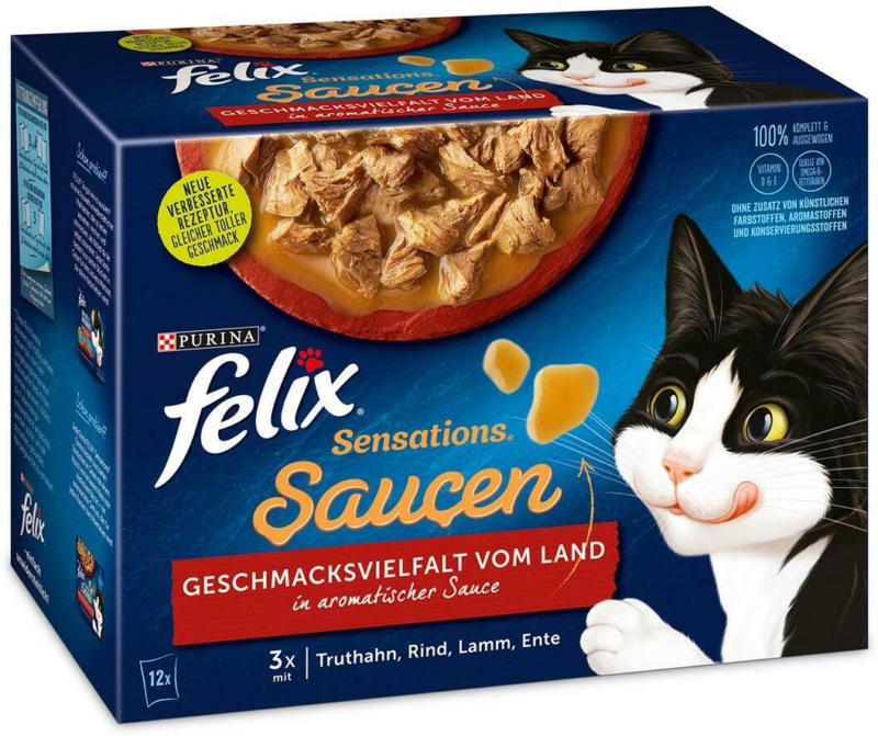 Felix Sensations Saucen Fleisch 12er