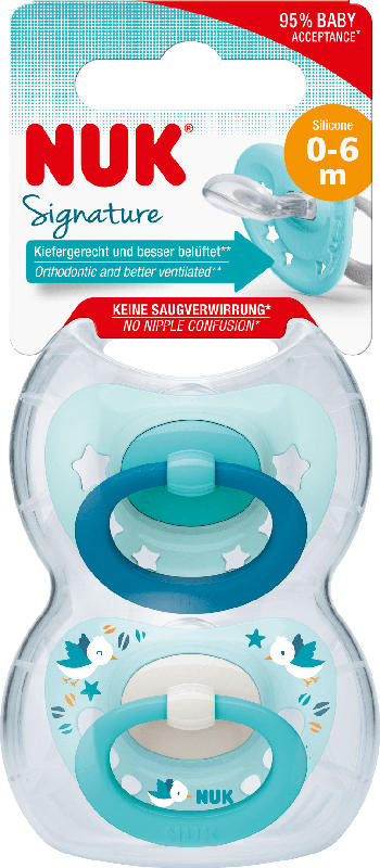 Nuk Schnuller Signature Silikon Gr. 1, 0-6 Monate