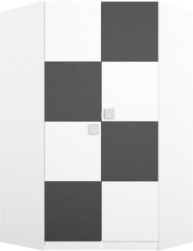 DrehtÃŒrenschrank in Grau, WeiÃ