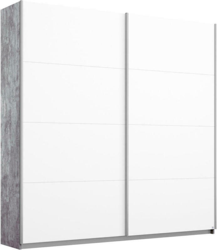 SchwebetÃŒrenschrank in Grau, WeiÃ