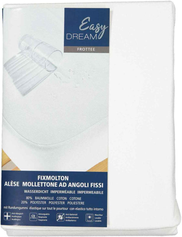 Easy Dream Mollettone ad angoli fissi 160 x 200 cm -