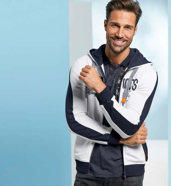 Herren-Sweatjacke mit Kapuze