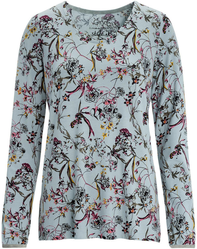 Damen Langarmshirt mit floralem Motiv (Nur online)