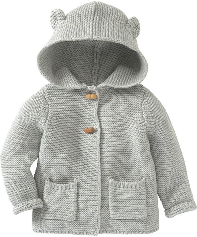 Newborn Strickjacke mit Kapuze (Nur online)