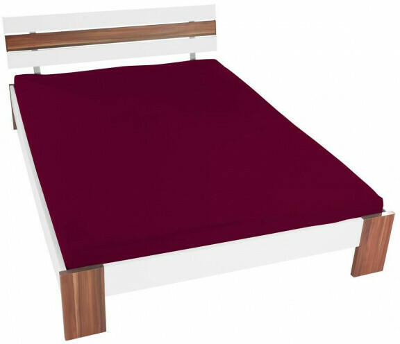 Jersey-Spannbetttuch 150 x 200 cm bordeaux