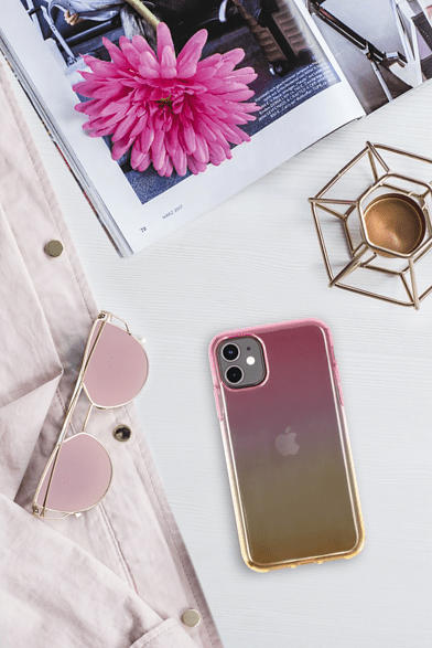 Cover "Shade" für Samsung Galaxy A31, Pink/Gelb