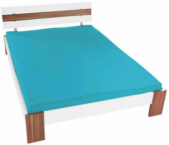 Microfaser-Spannbetttuch türkis 100 x 200 cm