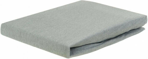 Jersey-Spannbetttuch silber 180 x 200 cm