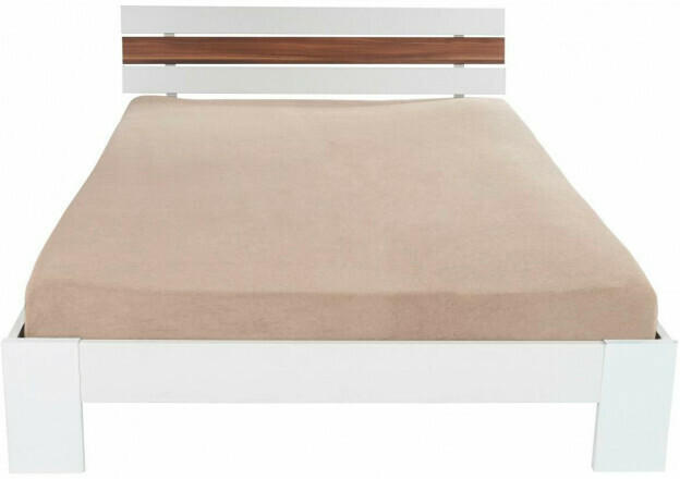 Frottee Spannbetttuch taupe 100 x 200 cm