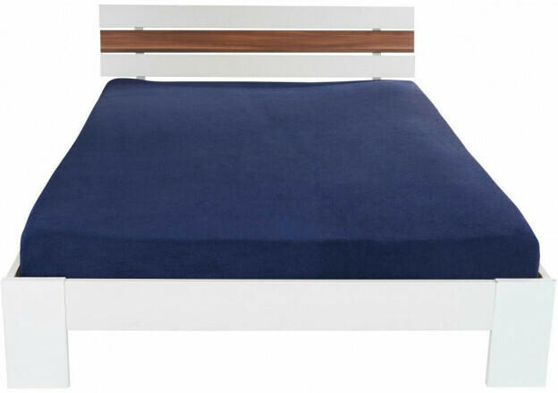 Frottee Spannbetttuch marine 180 x 200 cm