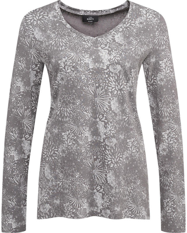 Damen Langarmshirt mit floralem Allover-Print (Nur online)
