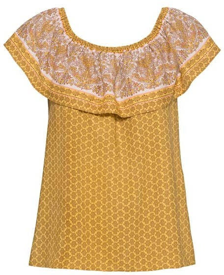 Damen-Bluse mit schickem Volant