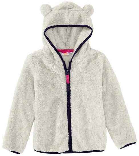 Mädchen-Plüschjacke mit kleinen Öhrchen