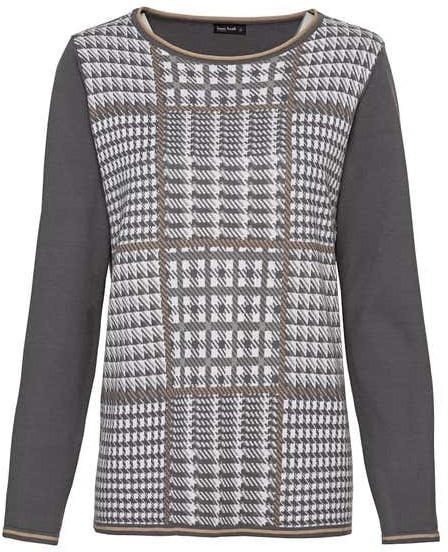 Damen-Pullover mit Karodesign