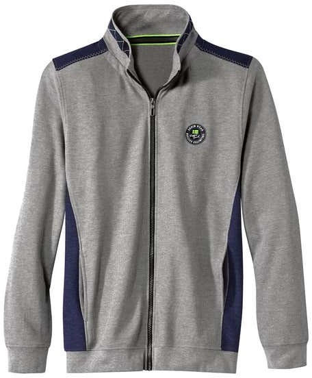 Herren-Sweatjacke mit Stehkragen oder Kapuze