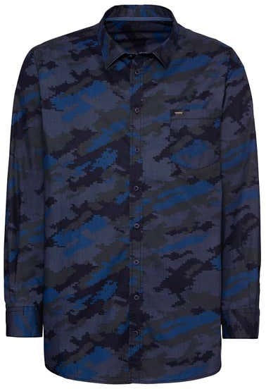 Herren-Hemd mit Camouflage-Muster, große Größen