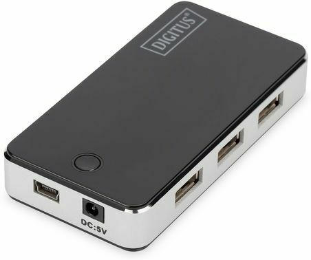 DIGITUS USB 2.0 7-Port Hub schwarz