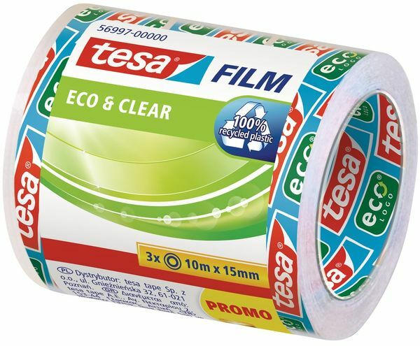 TESA Klebefilm ”Eco & Clear” 10 m x 15 mm 3 Stück