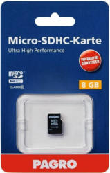 PAGRO Micro-SDHC Speicherkarte 8 GB