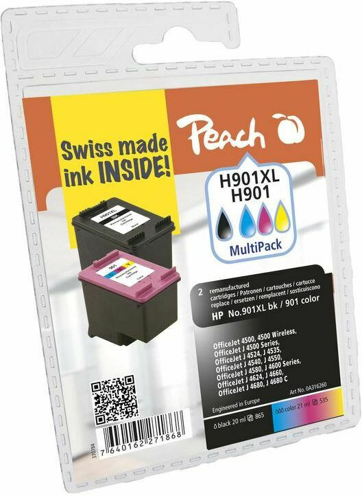 Tinte Peach HP Nr.901XL|901 Multipack PI300-401 BLISTER