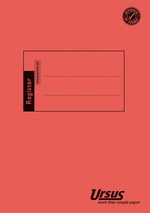 URSUS BASIC Registerheft A6 ”T640R” 40 Blatt liniert