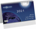 PAGRO DISKONT Tischkalender ”Mondplaner” 24 x 17,5 cm weiß 2021