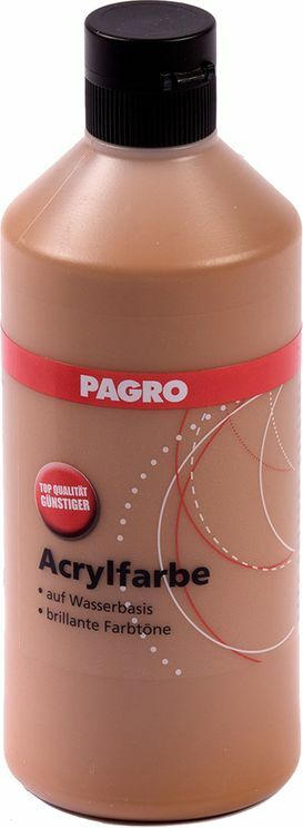 PAGRO Acryl-Farbe 500 ml mittelbraun