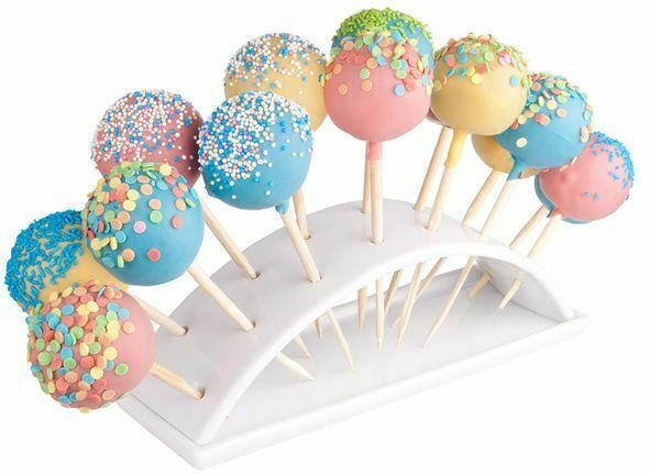 Cake Pops Halter aus Porzellan weiß