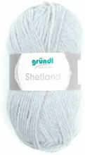PAGRO DISKONT GRÜNDL Wolle ”Shetland” 100g hellgrau melange