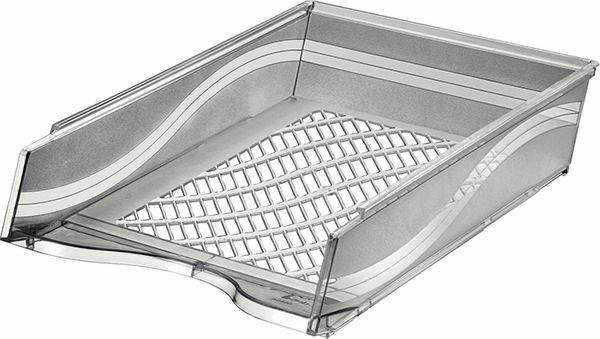 BENE Briefkorb A4 grau transparent