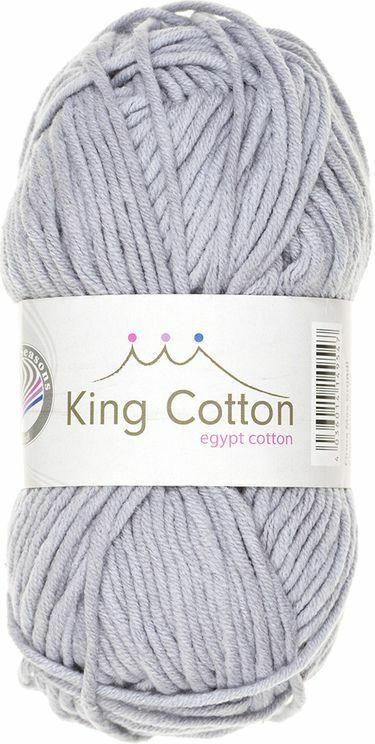 GRÜNDL Wolle ”King Cotton” 50g hellgrau