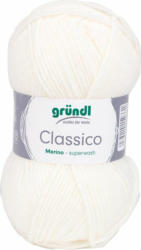 GRÜNDL Wolle ”Classico” 50g weiß