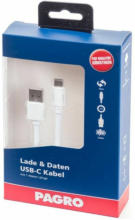 PAGRO DISKONT PAGRO Lade & Daten USB-C Kabel 2 m weiß