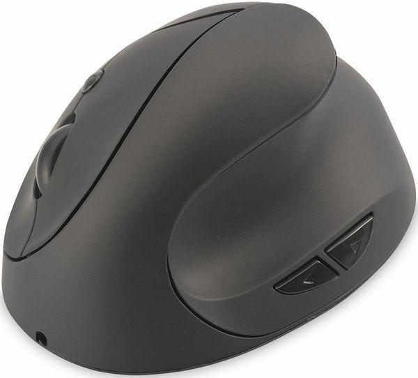 DIGITUS ergonomische Maus kabellos schwarz