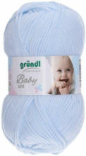 PAGRO DISKONT GRÜNDL Wolle ”Baby Uni” 50g pastellblau