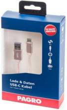 PAGRO DISKONT PAGRO Lade & Daten USB-C Kabel 1 m rosegold