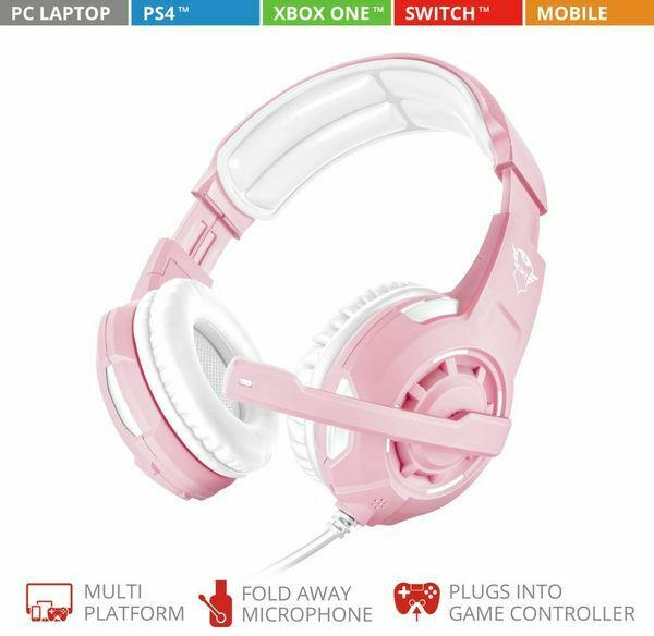 Trust GXT 310P Radius Gaming Headset pink