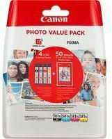 Canon Ink Value Pack CLI-581 XL C|M|Y|BK je 8,3ml + 4x6 Photo Paper (PP-20150)