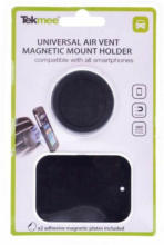 PAGRO DISKONT Magnetische Handyhalterung für Lüftungsgitter schwarz