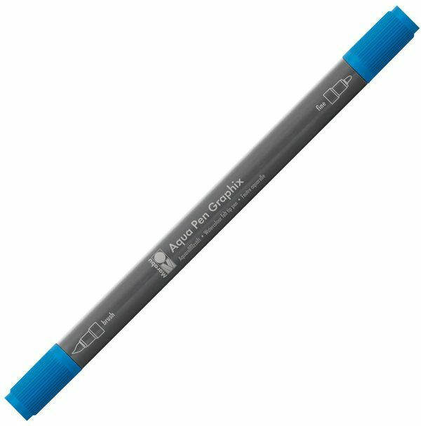 MARABU Aquarellfilzstift ”Aqua Pen Graphix” mittelblau