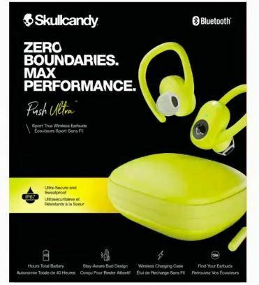 Skullcandy PUSH ULTRA TRUE WIRELESS IN-EAR ELECTRIC YELLOW