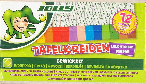 JOLLY Schultafelkreide 12 Farben